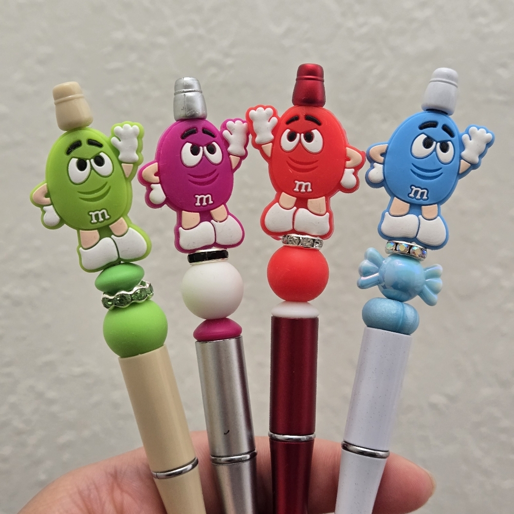 Colorful M&M Character Pen
